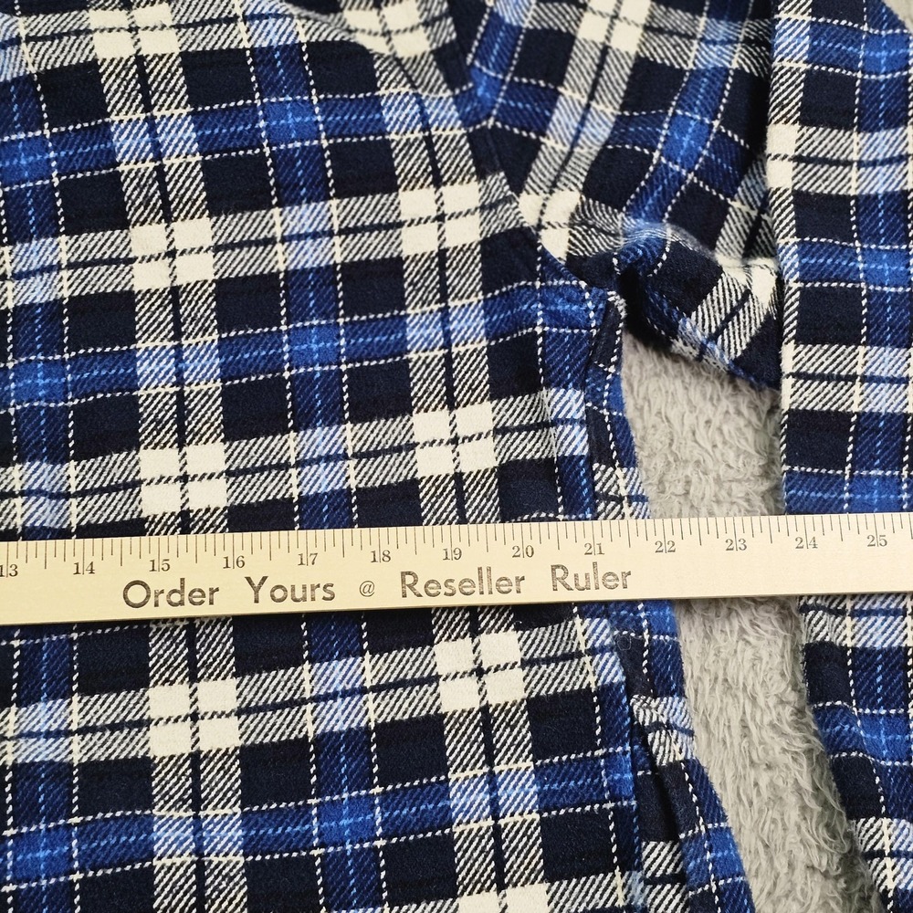 Orvis Shirts Mens Large Lot 2 Blue Plaid Flannel Long Sleeve Button Up Outdoor - Picture 13 of 14